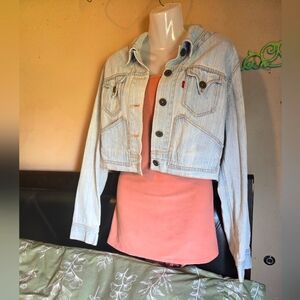 Levi Cropped Jean Jacket XL